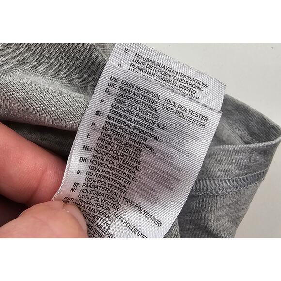 Adidas Prime 2.0 SS Tee T-Shirt Climalite Training Solid Gray M vented back EUC - Picture 5 of 7